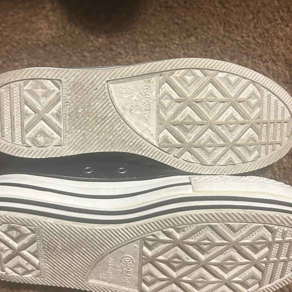 Converse Black Glitter Platform Sneakers - Picture 5 of 8